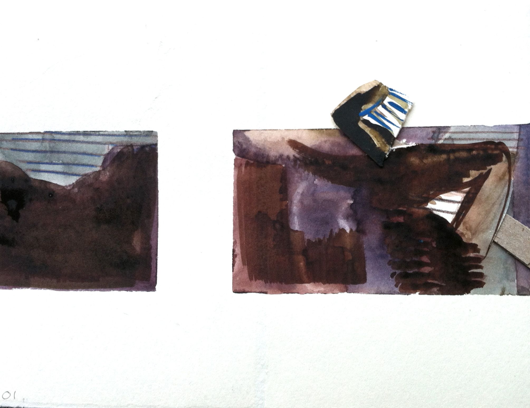 10, collage, 3"x 6", dimensions variable, 2012
